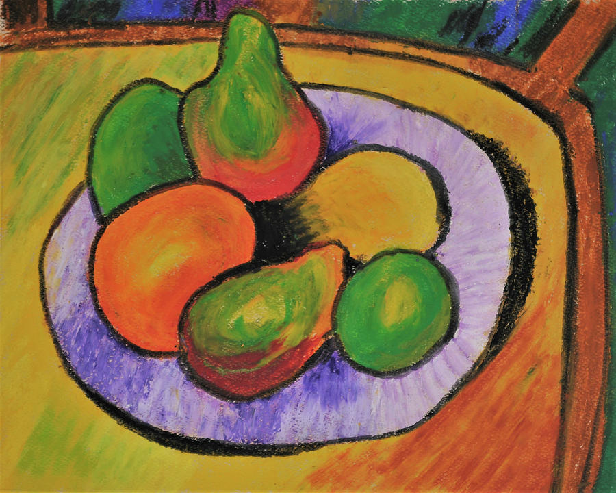Fruit Bowl after Cezanne by Howard Bagley Fruit Bowl after Cezanne by Howard Bagley