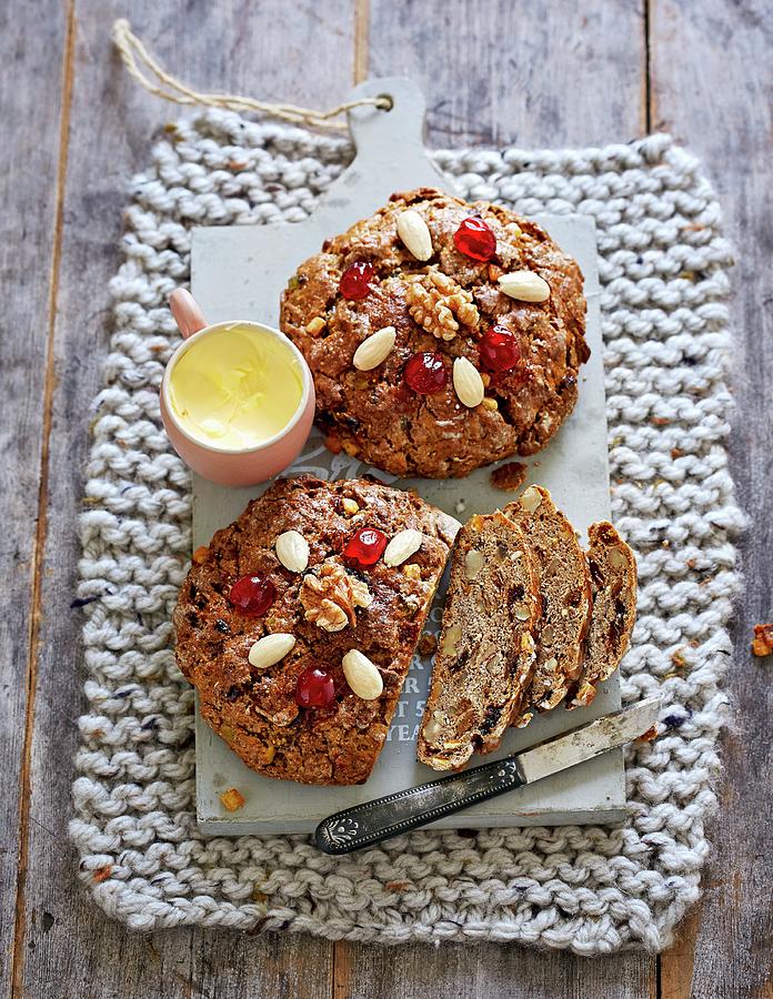 Fruit Bread With Honey lactose-free Photograph by Jalag / Julia Hoersch