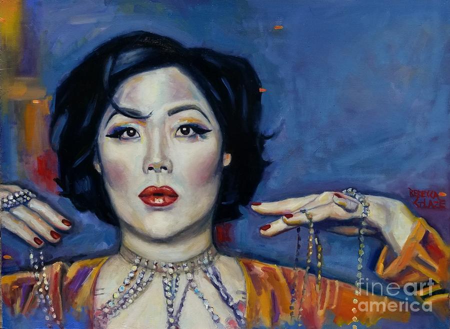 Margaret Cho Painting - Fruit Fly Diva by Rebecca Glaze