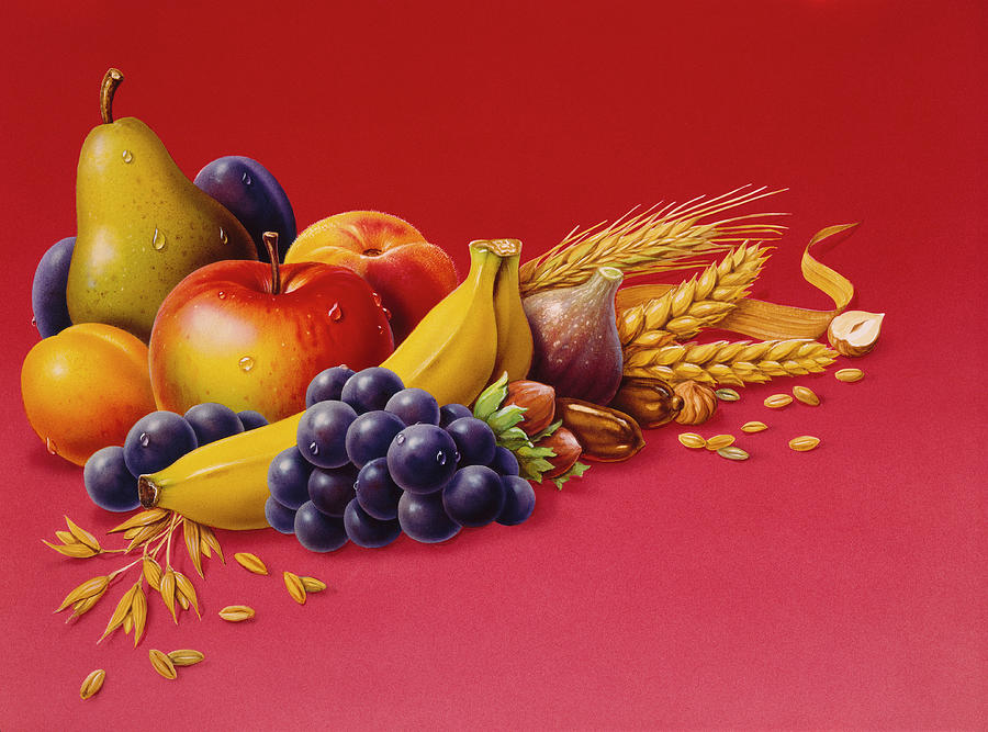 Grape Painting - Fruit by Harro Maass