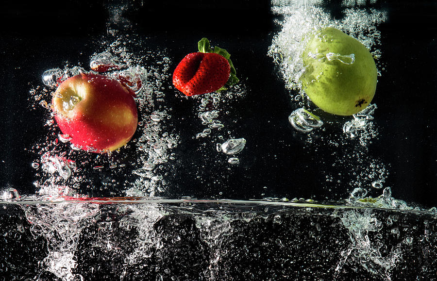 Fruit with a Splash 2 Photograph by Deborah Penland
