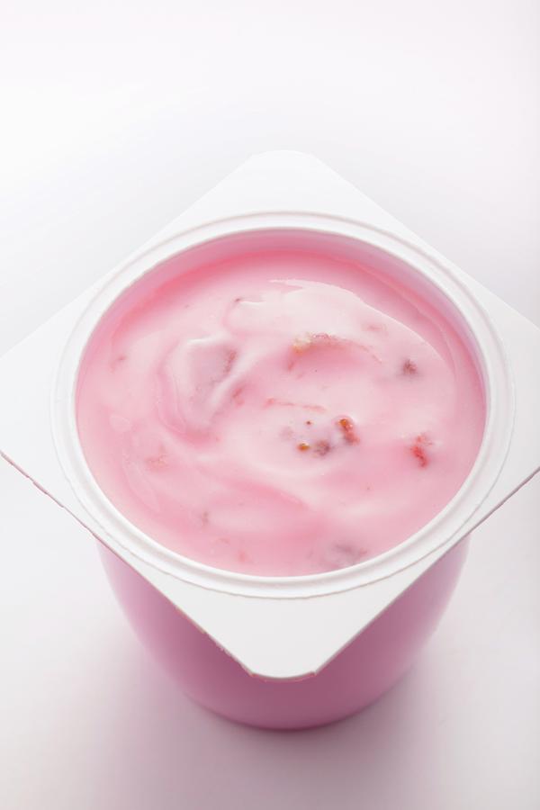Fruit Yoghurt In A Pot Photograph by Peter Garten