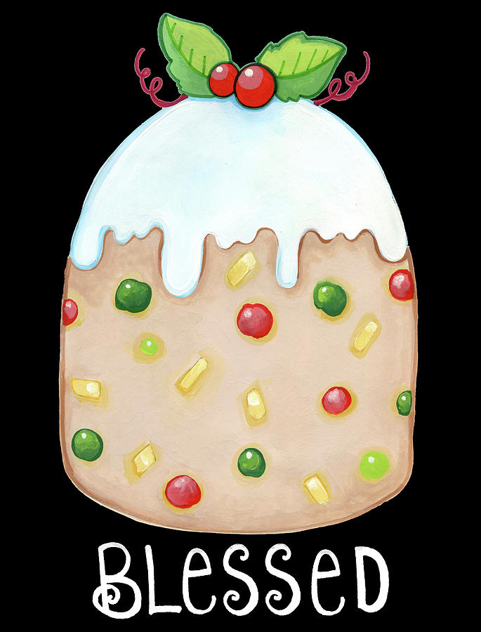 Holiday Mixed Media - Fruitcake by Valarie Wade