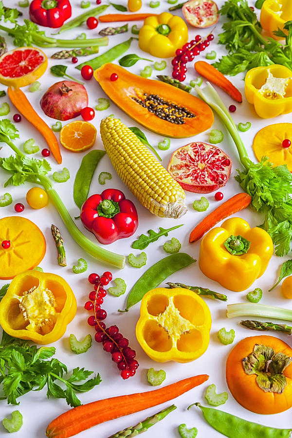 Fruits And Vegetables Seamless Pattern Photograph by Maika 777