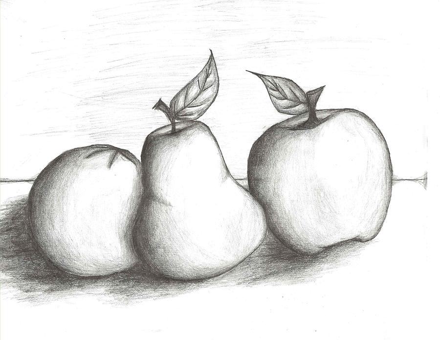 Fruits coloring pages - a set of free printable drawings for kids
