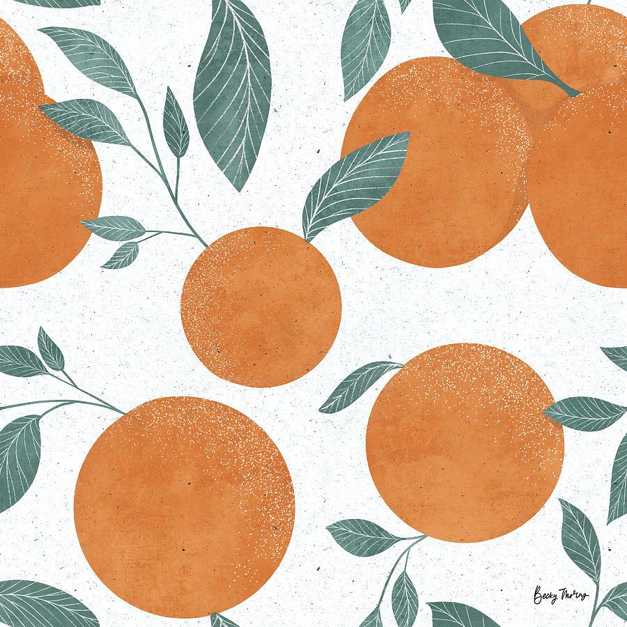 Fruit Painting - Fruity Cocktails Pattern I by Becky Thorns