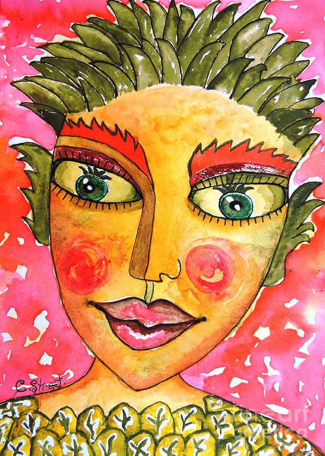 Frutti, Fantasy Face 9 Painting by Caroline Street - Fine Art America