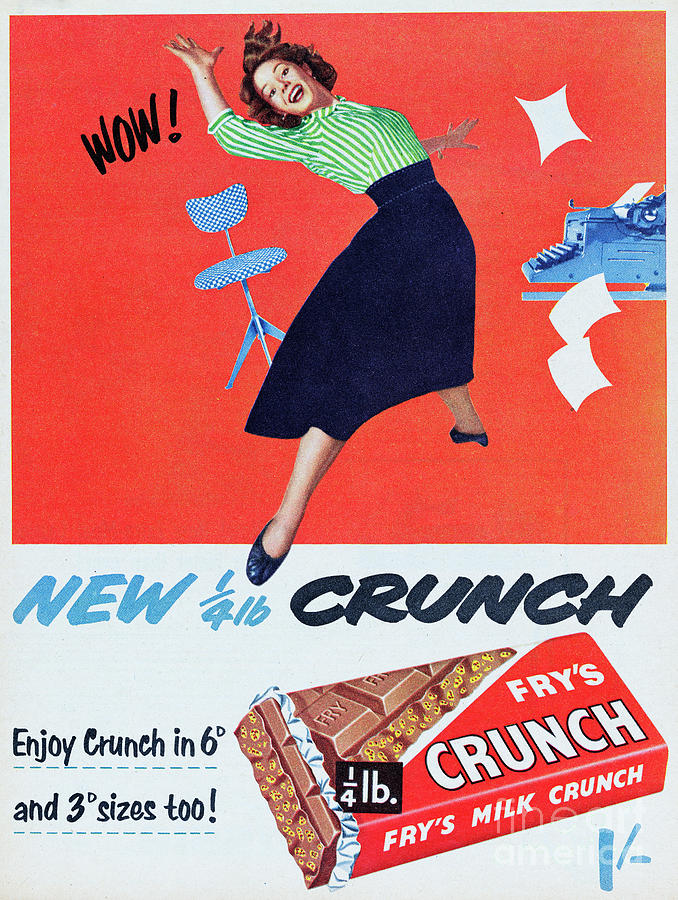 Frys Milk Crunch Photograph by Picture Post