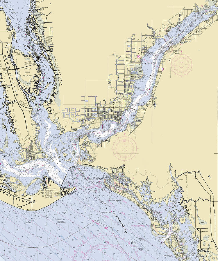 Ft Myers-florida Nautical Chart Mixed Media by Sea Koast | Pixels