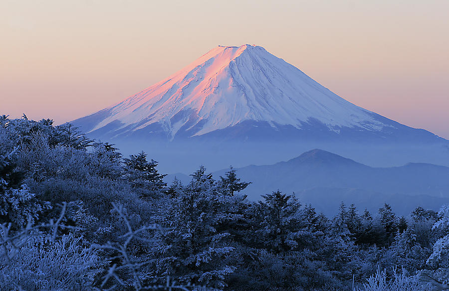 Fuji In Winter Morning Photograph by Huayang