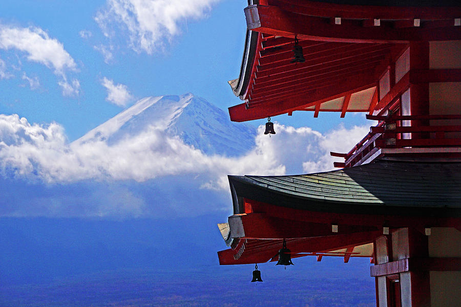 Fuji View at Chureito Pagoda Photograph by Dennis Cox Photo Explorer
