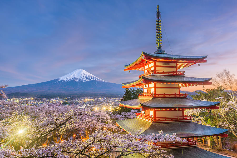 Fujiyoshida, Japan View Of Mt. Fuji Photograph by Sean Pavone - Fine ...