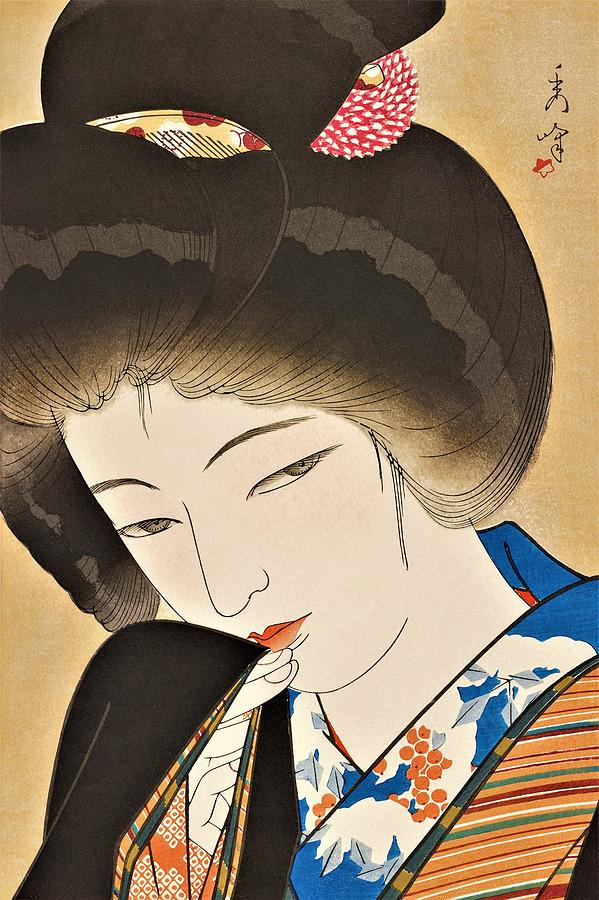 Portrait Painting - Fujo yodai, Yuki moyoi by Yamakawa Shuho