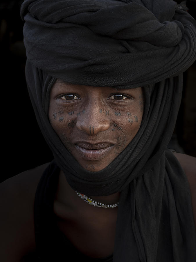 Fulani Young Boy At Niergui Refugee Camp, Tchad Photograph By Elena 