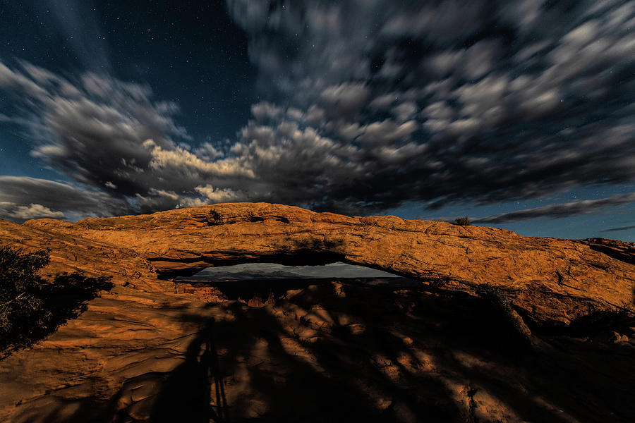 Full Moon at Mesa Arch Photograph by Paul LeSage