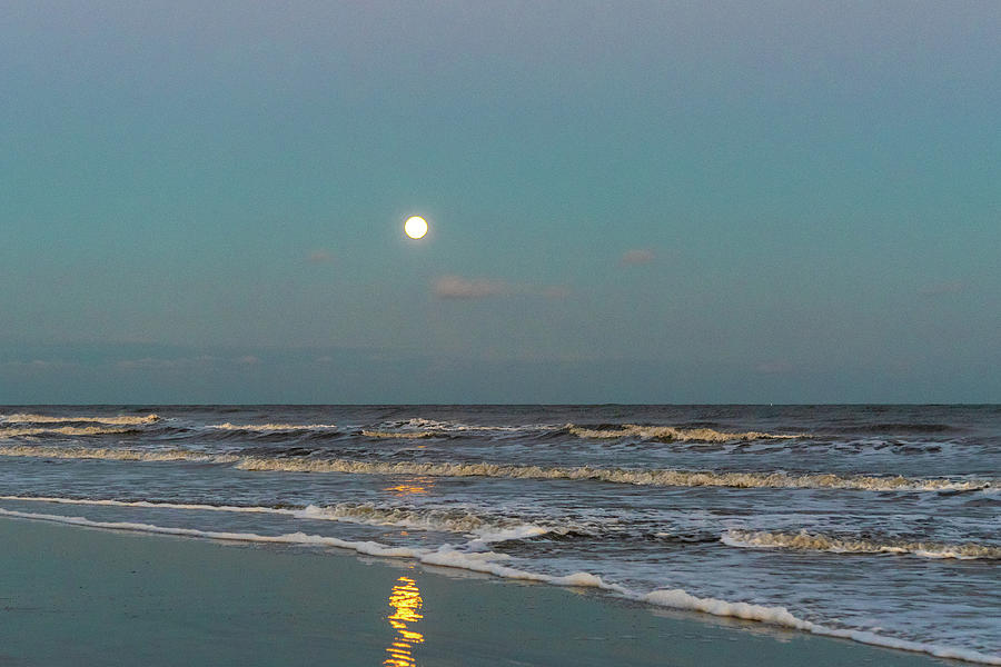 Full Moon Over Hilton Head Photograph by Dennis Schmidt