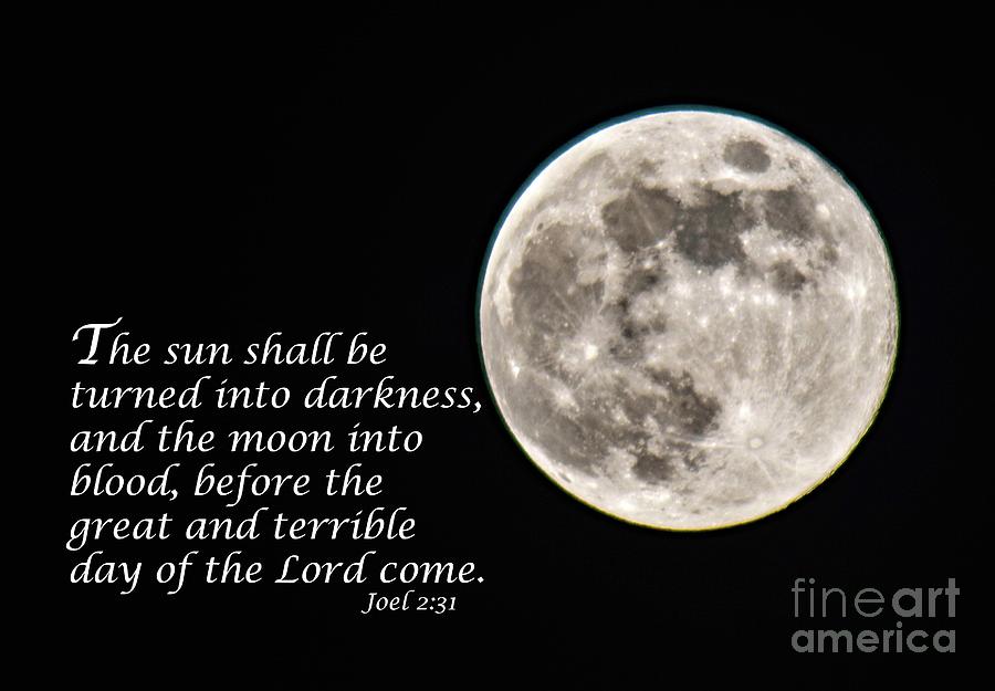 Full Moon Scripture Message Photograph