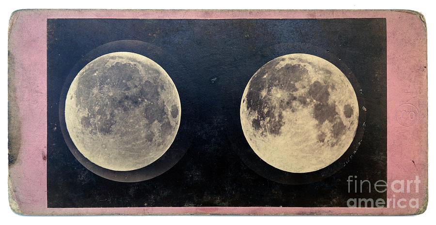 Full Moon Stereo Pictures Photograph by Detlev Van Ravenswaay/science ...