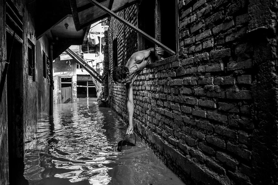 Brick Photograph - Full Of Water by Arif Hari