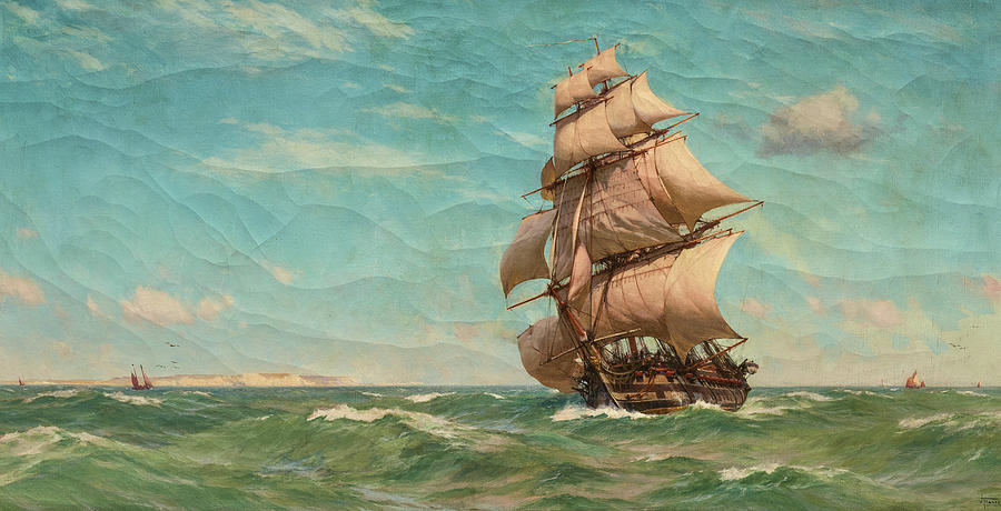 Full Sail, 1913 Painting by John Fraser - Fine Art America