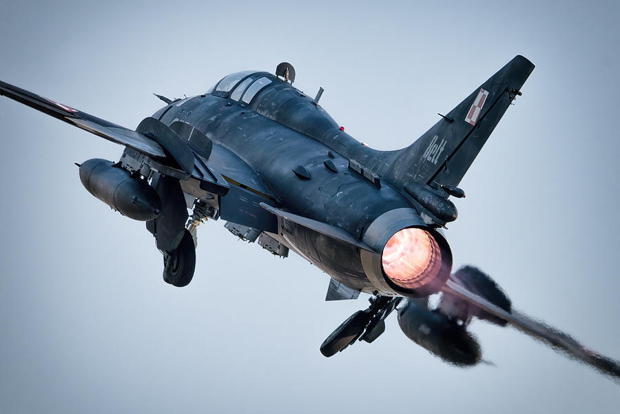 Jet Photograph - Full Throttle by Piotr Wrobel