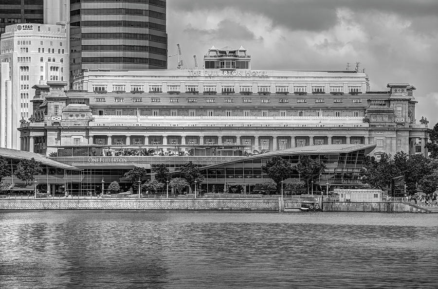 The Fullerton Hotel Photograph -  Fullerton Hotel Singapore by David Pyatt