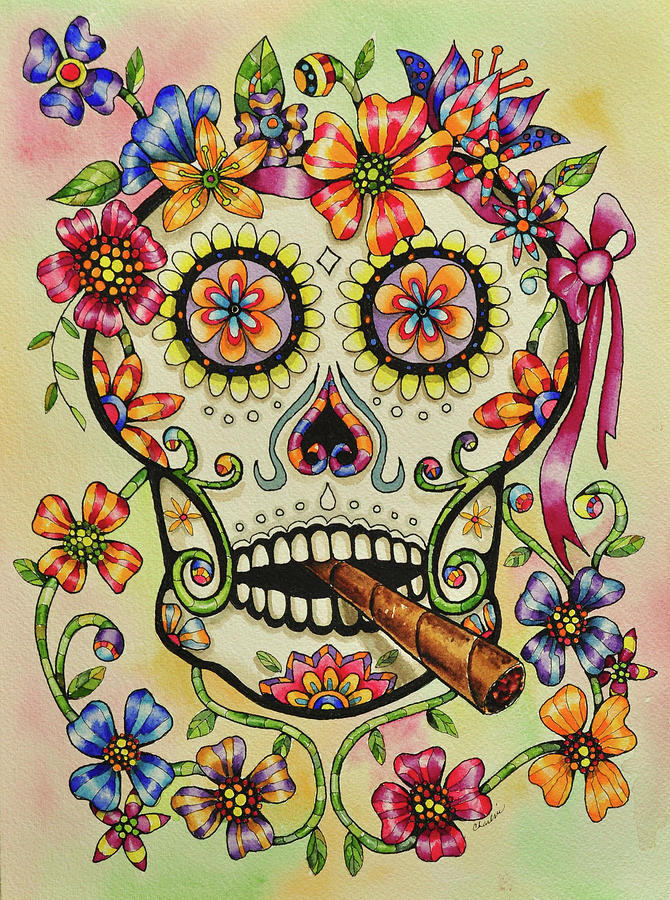 Flower Painting - Fumar by Charlsie Kelly