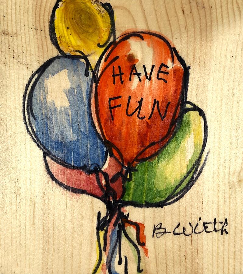 Fun-Filled Balloons Painting by Barbara Wirth