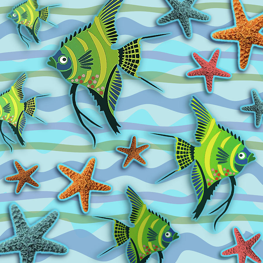 Fun With Fish Digital Art by Tara Hutton