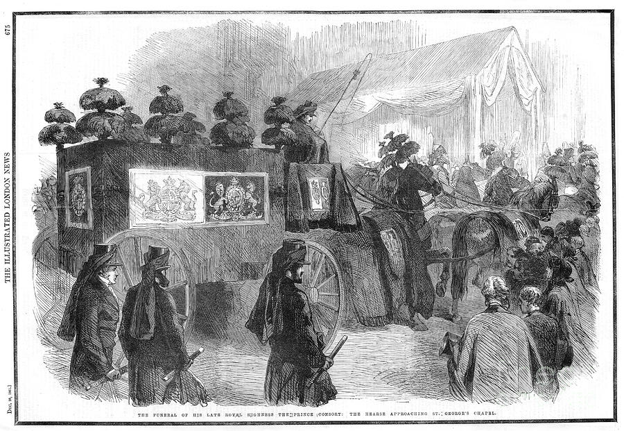 Funeral Of Albert, Prince Consort, 1861 Drawing by Print Collector