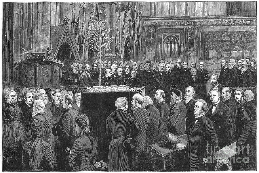 Funeral Of Charles Darwin, English Drawing by Print Collector