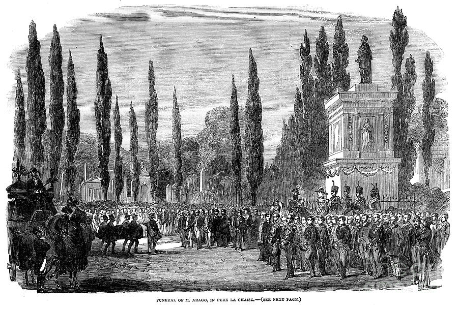 Funeral Of Francois Arago, French Drawing by Print Collector