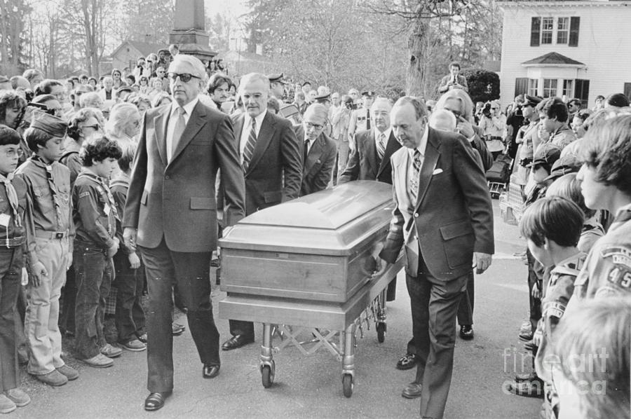 Funeral Of Norman Rockwell Photograph by Bettmann