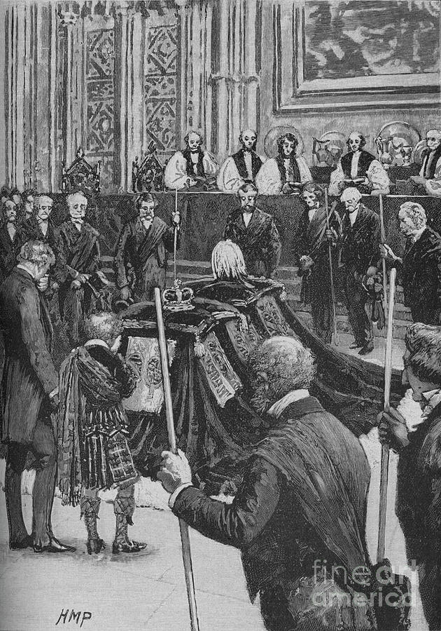 Funeral Of The Prince Consort, C1890 Drawing by Print Collector