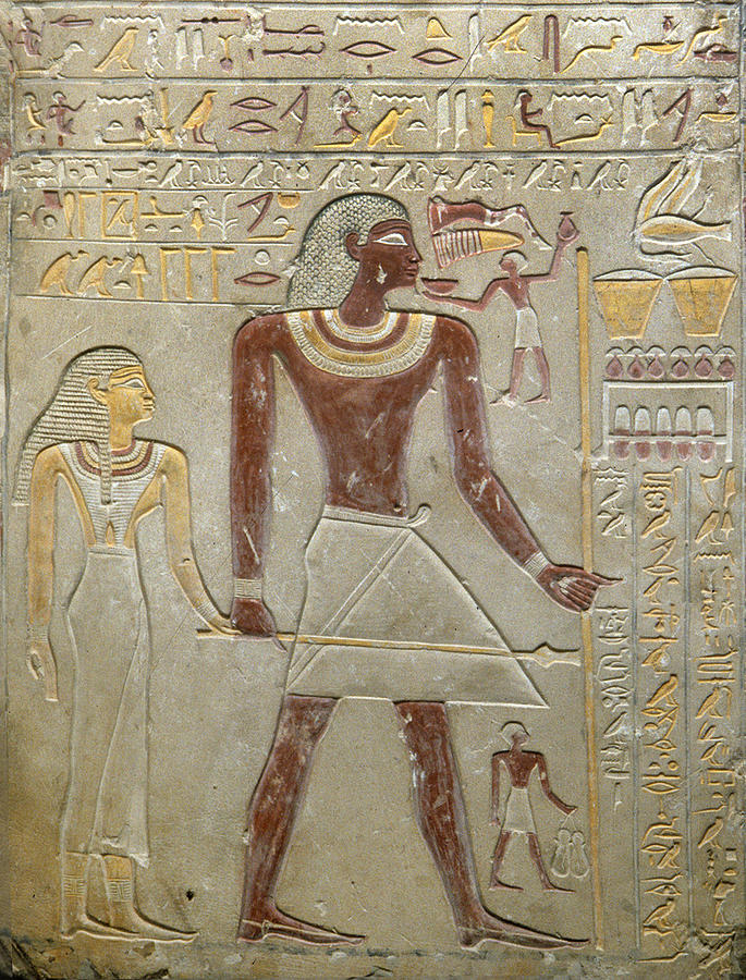 Funerary Stela, Ancient Egyptian Photograph by Science Source