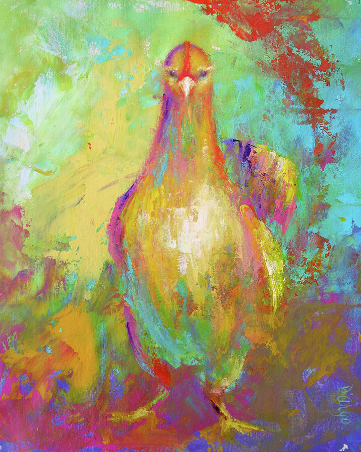 Funky Chicken 2 Painting by Dina Dargo