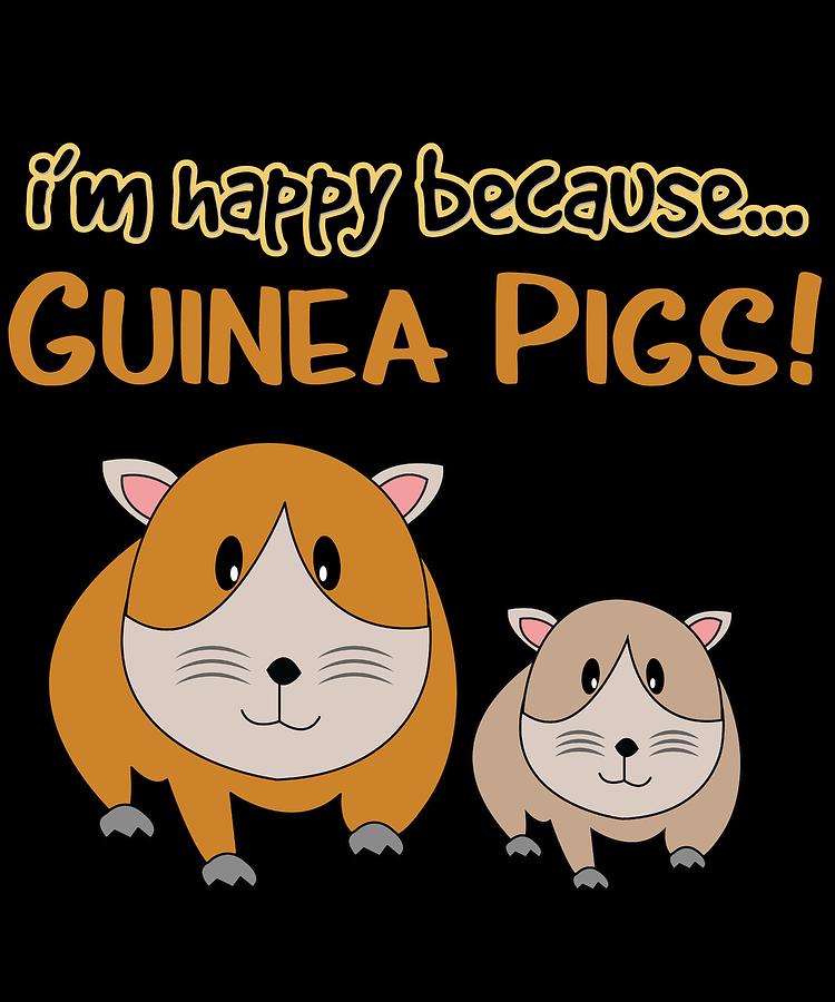 Funny Animal Birthday Card Cute Guinea Pig Design For Adults & Kids 