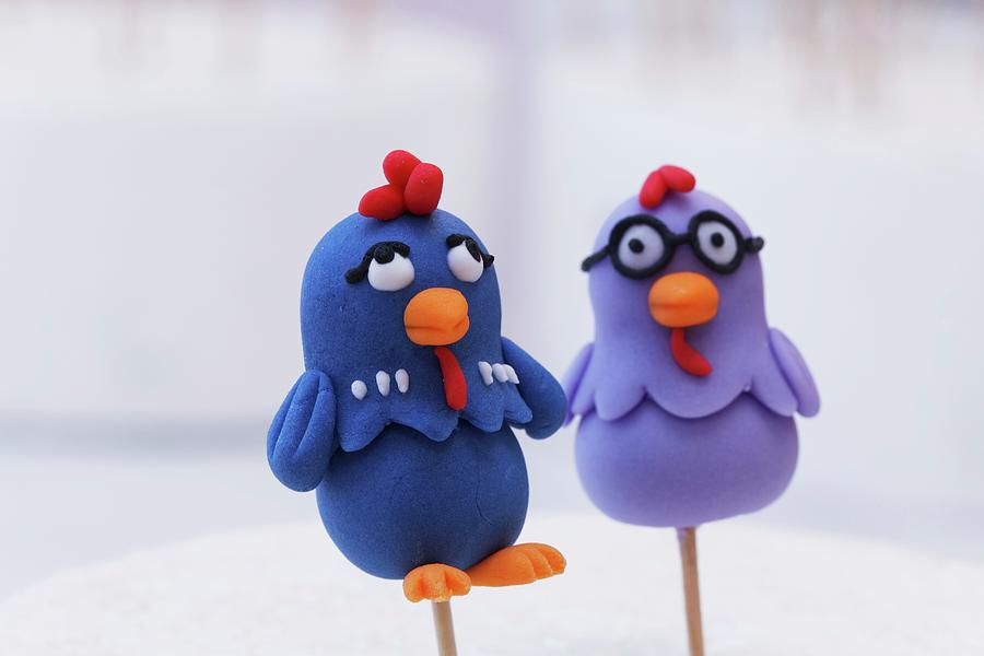 Funny Cake Pop Chickens Photograph by Karl Stanzel