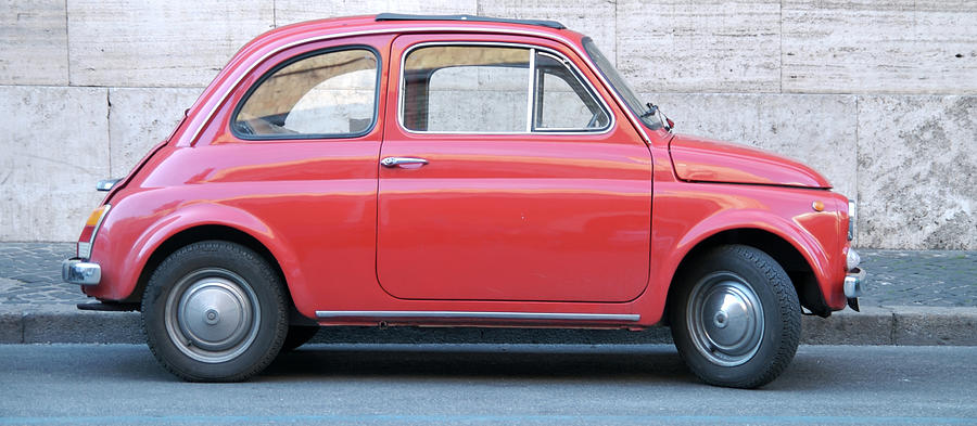 Funny Red Italian Car Photograph by Mmac72