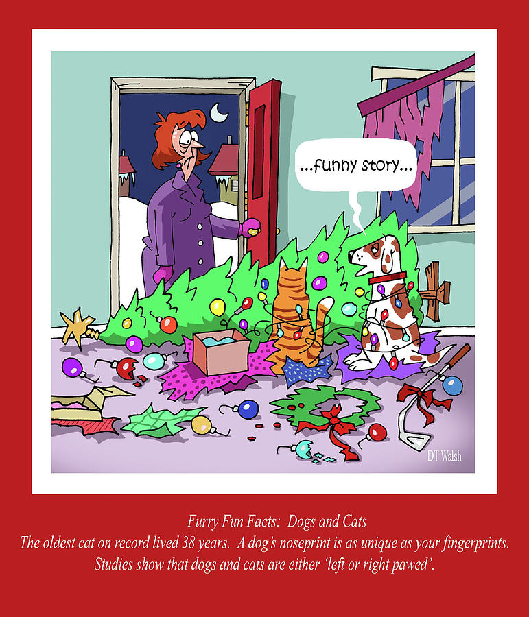 Christmas Digital Art - Funny Story by D. T. Walsh