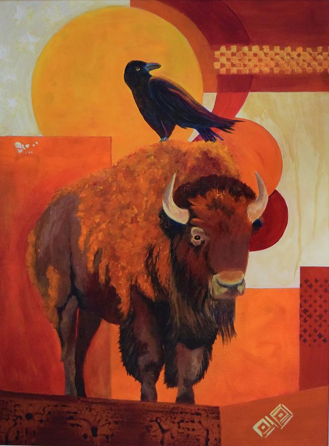 Fur and Feathers Painting by Nancy Jolley