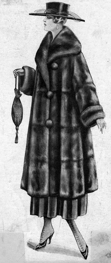 Fur Coat Digital Art by Hulton Archive