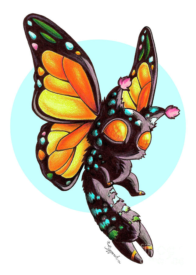 Furbaby Gattusfly Drawing by Sipporah Art and Illustration