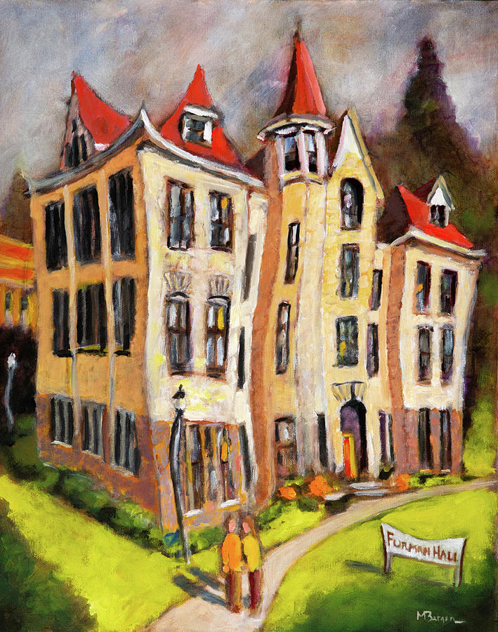 Furman Hall, OSU Painting by Mike Bergen