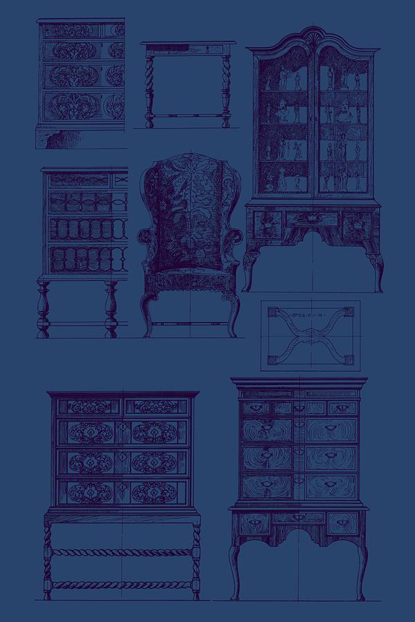 Furniture Painting - Furniture Blueprint II by Vision Studio