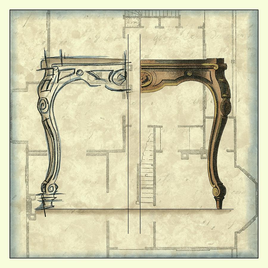 Architecture Painting - Furniture Sketch II by Vision Studio