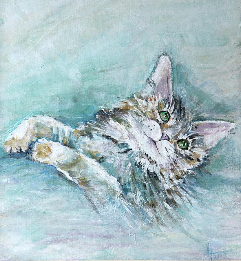 Furry Pet Painting by Natalya Bobova - Fine Art America