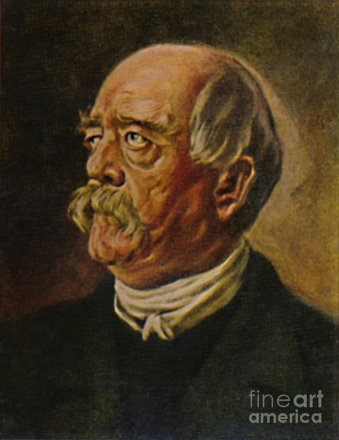 Furst Bismarck 1815-1898 Der Eiserne Drawing by Print Collector
