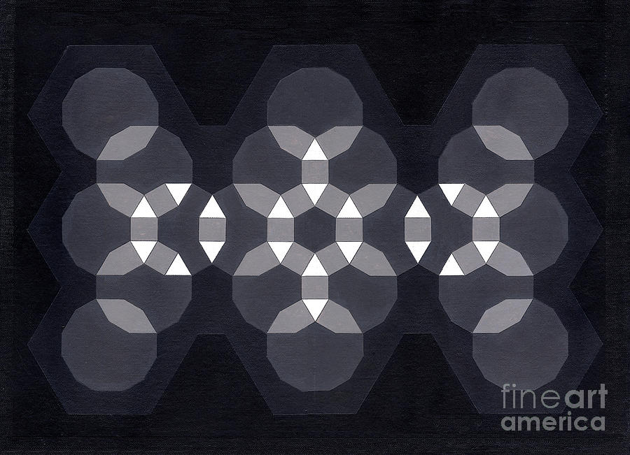 Black Painting - Fusion by Peter McClure Black Painting - Fusion by Peter McClure