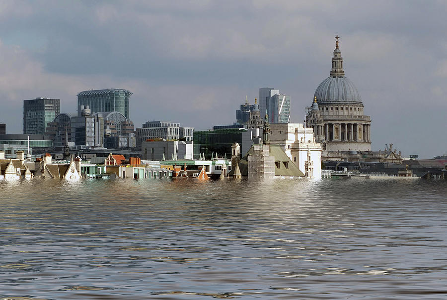 Future Flooded London Photograph by Philip Openshaw - Fine Art America